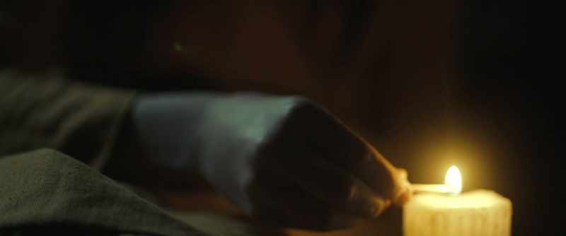 Only the flame of a candle saved me