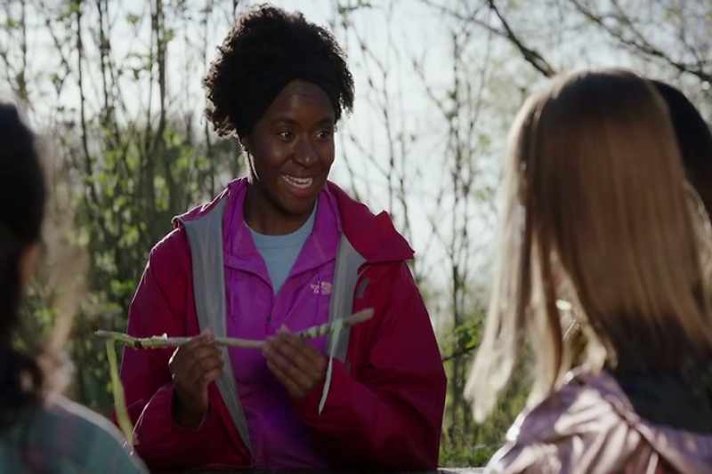 Only the person holding the stick gets to talk