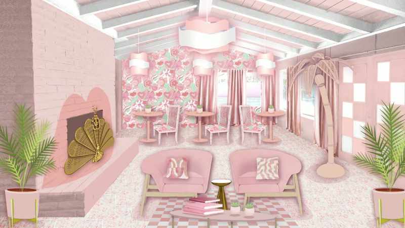 Ooh, and a luxe banquette along the wall. Intimate