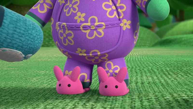 Ooh, and I like your bunny slippers, Luly
