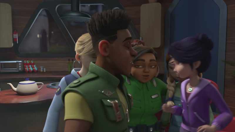 Ooh! You kids just sit right here. - [surprised grunts]