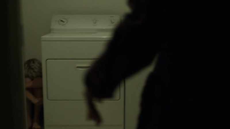 (opens door)