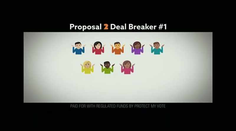 Opposition ad: Proposal 2, deal breaker number one