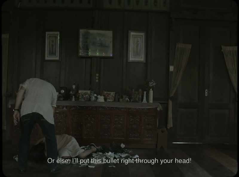 Or else, I'll put this bullet right through your head!