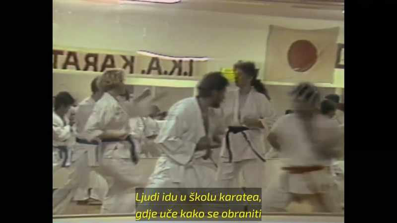 Or from self-defense classes at this karate school