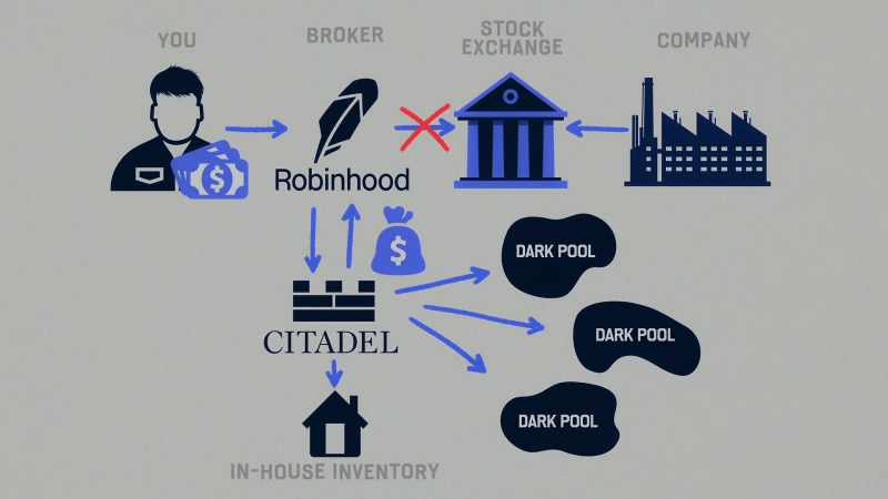 Or they slip the order into what are called dark pools