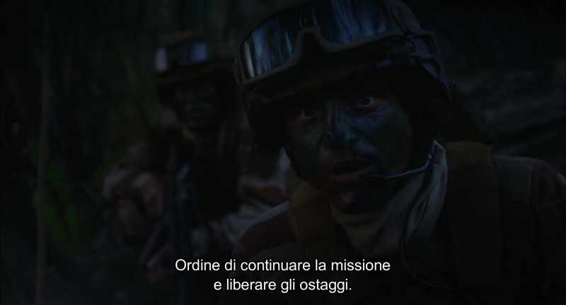 Order to continue the mission and free the hostages