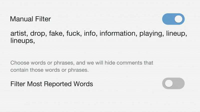 OREN: Instantly flagged words about 