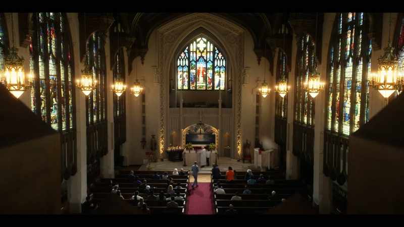 [Organ music]