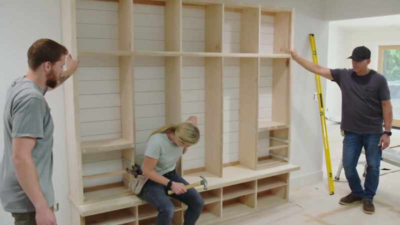 Otherwise, you'd have to fit between these cubbies
