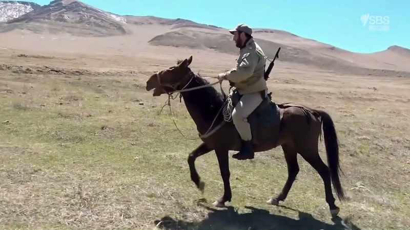 Our armed escort, Zurab, is an Avar