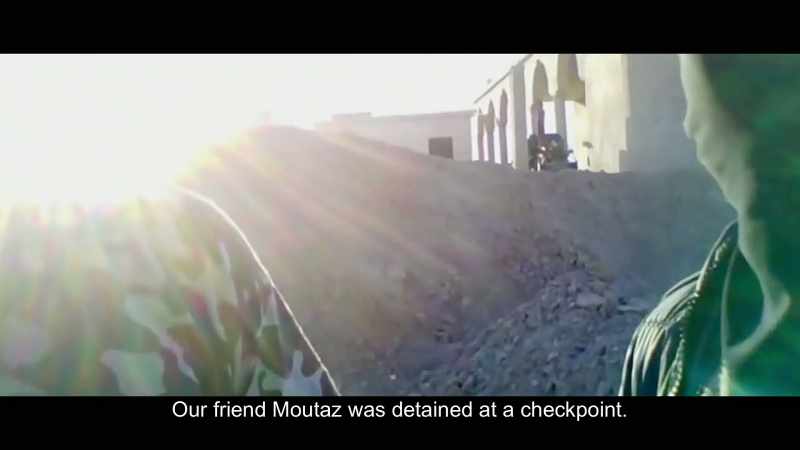 Our friend Moutaz was detained at a checkpoint