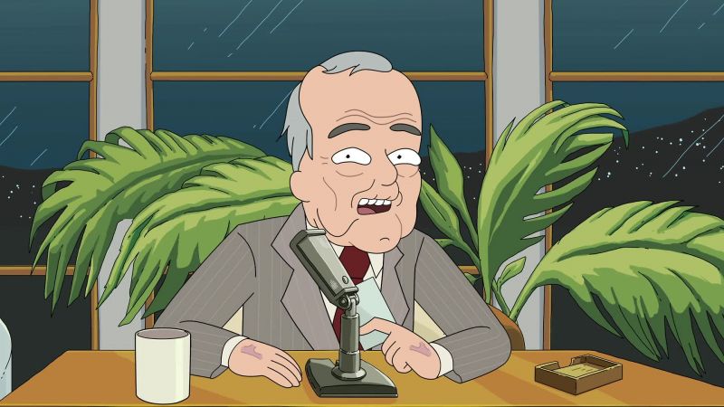 Our next guest, ah, gave us