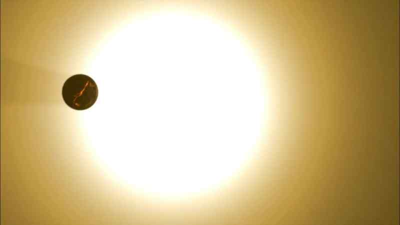 Our solar system, 4.6 billion years ago