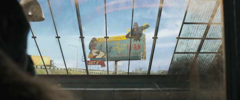 Out this window is the billboard for my show