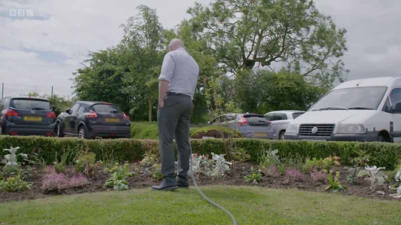 Outside, Ben is dealing with another urgent issue
