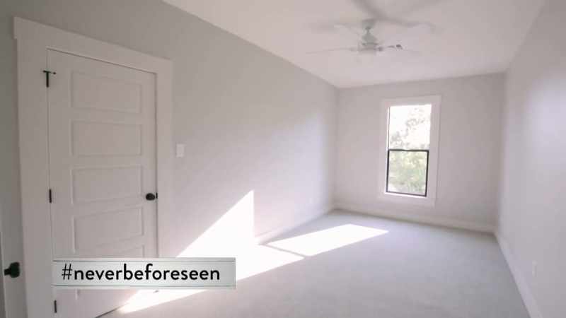 Over here, we've divided that one big bedroom