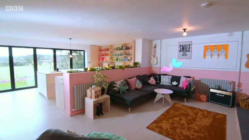 Over in the living area