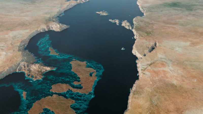 Over millions of years, the sediments lying between