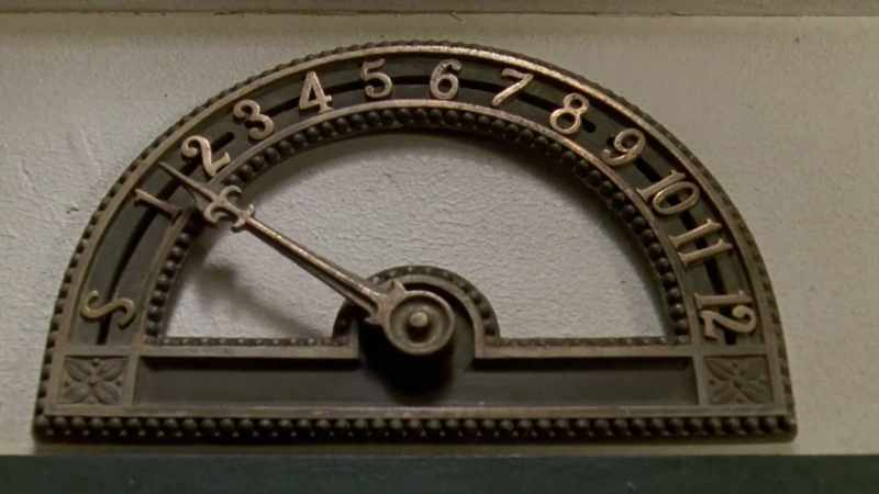 Over the elevator doors, there were these brass numbers