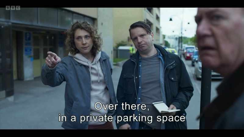 Over there, in a private parking space