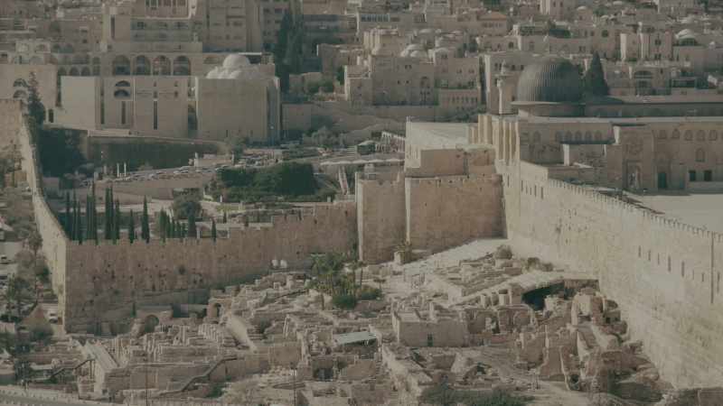 Over there is the Al-Aqsa Mosque