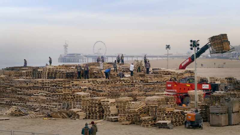 Over time, the bonfires grew and grew