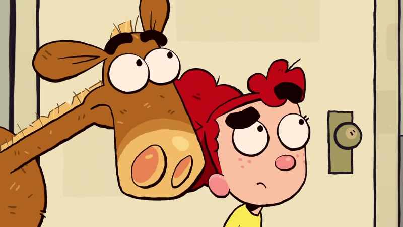 Ow, it hurts! Here, chickie! Ow!