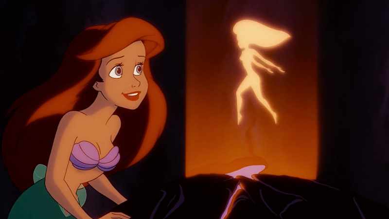 Owen's watching the part where Ariel, the mermaid