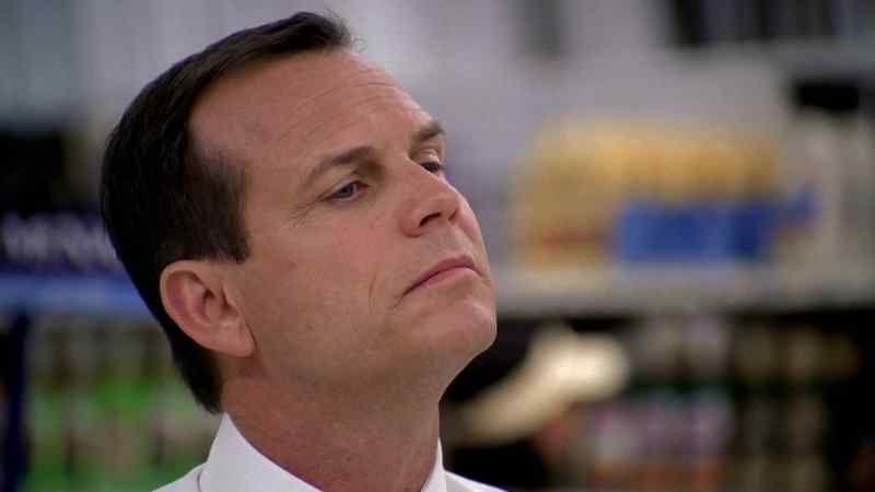 P.A. announcer: Mr. Henrickson, urgent call on line two