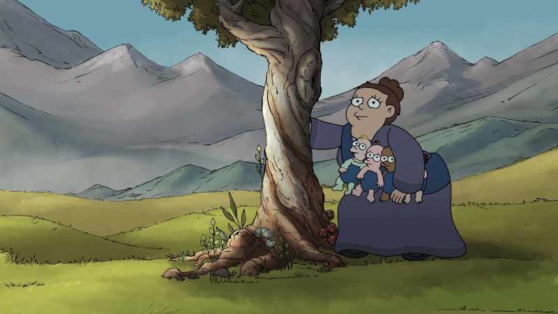[panting] No, not the woods. People go in there and never come back