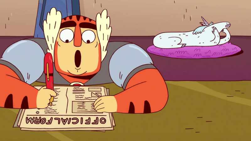 Paperwork, and, uh... Oh! -[crying]