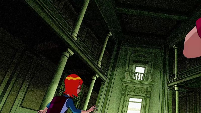 [parrot shrieking]