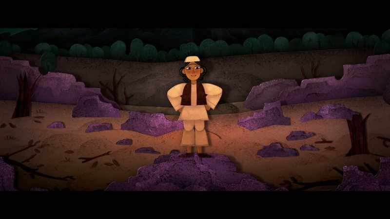 (Parvana) 'And he left the village