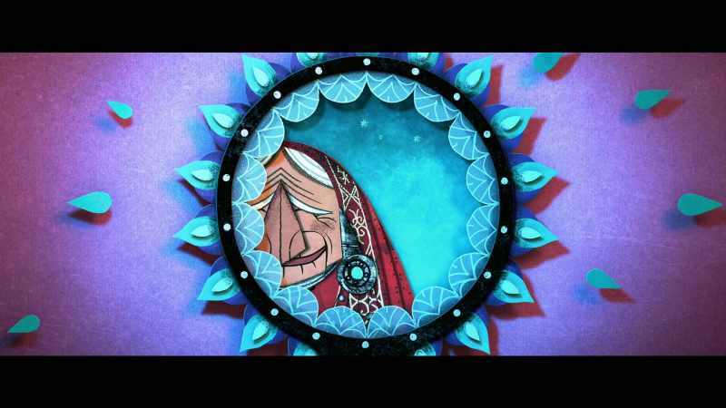 (Parvana) 'In return, the old woman gave him a mirror.'