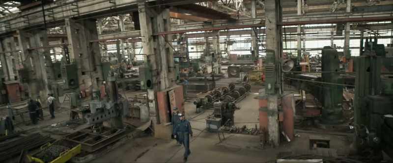 Past that is the machine shop