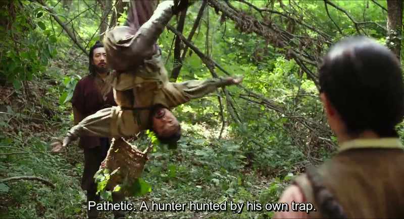 Pathetic. A hunter hunted by his own trap