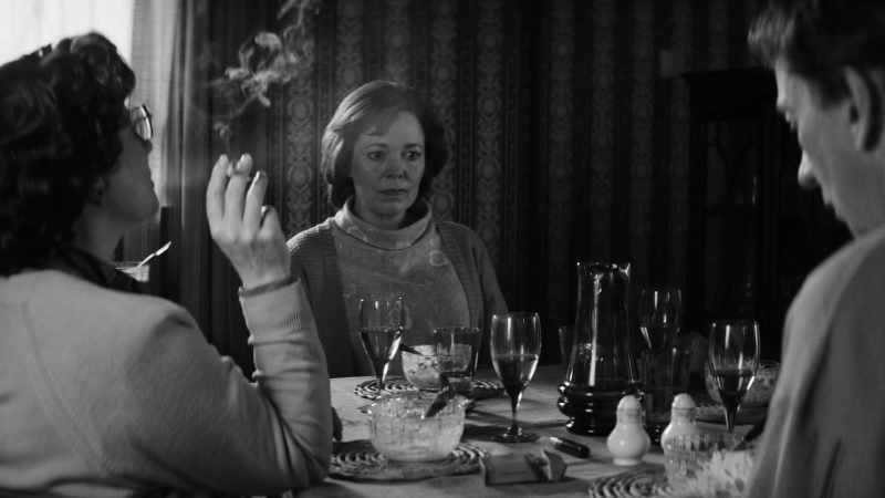 (PATRICIA CHUCKLES) - (CUTLERY CLATTERS)