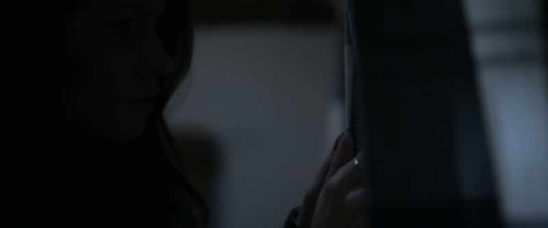 Peered through the curtains