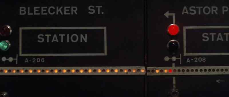 Pelham One Two Three's between Astor Place and Bleecker. Speed's increasing