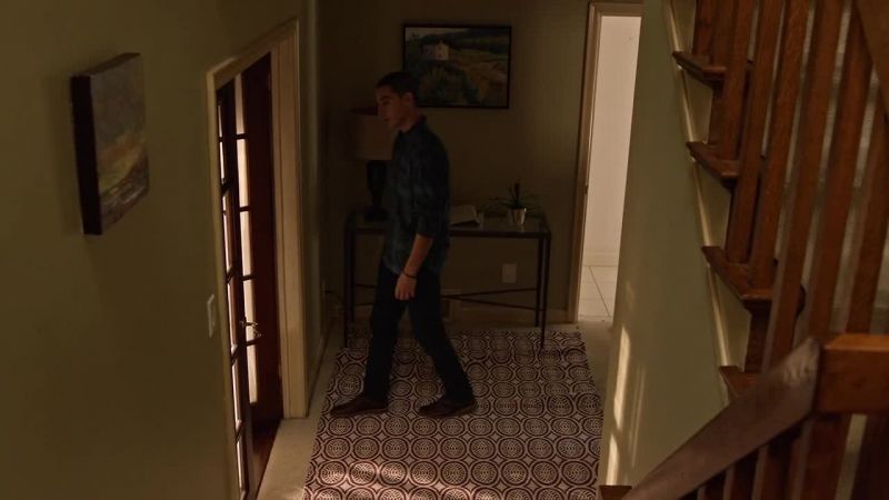 Penny was in the den recording a new vlog