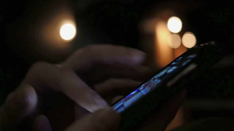 (pensive digital music) - I'm always on my phone