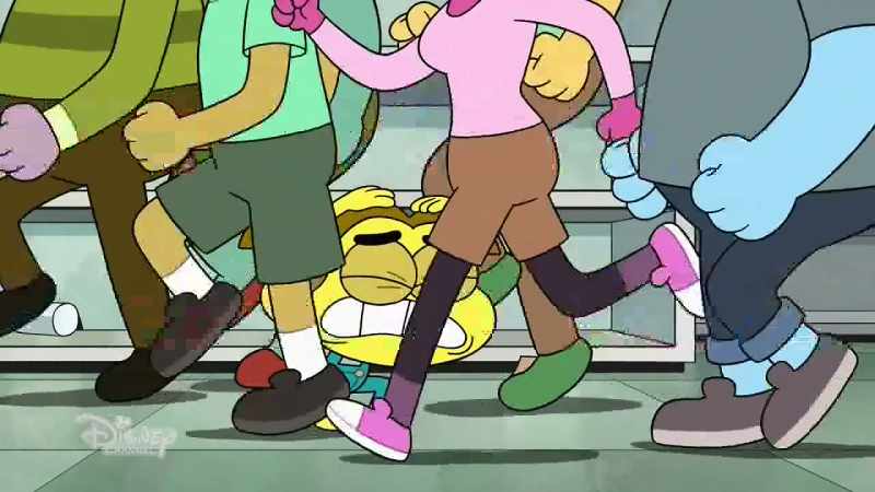 [people clamoring]