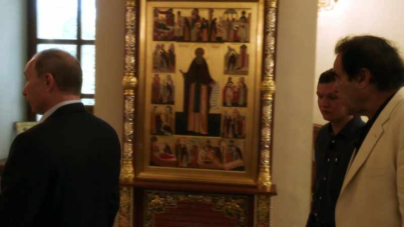 People don't pray in-- uh, kneeling. They pray standing