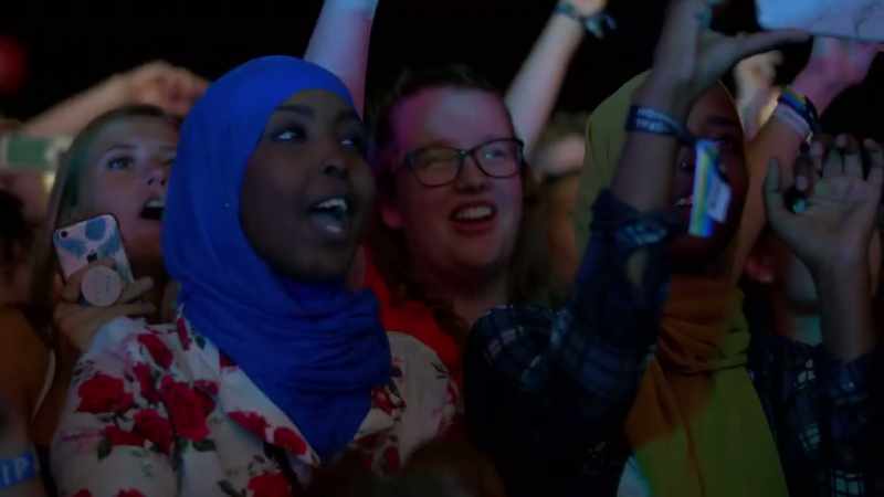 People gather together to find a harmonious focus