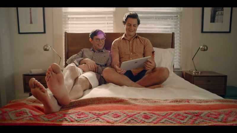 [people laughing in video]