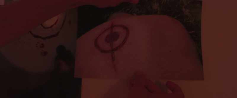 People leaving their signature circle within a circle at