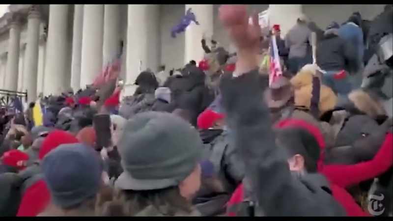People were pushing from all sides