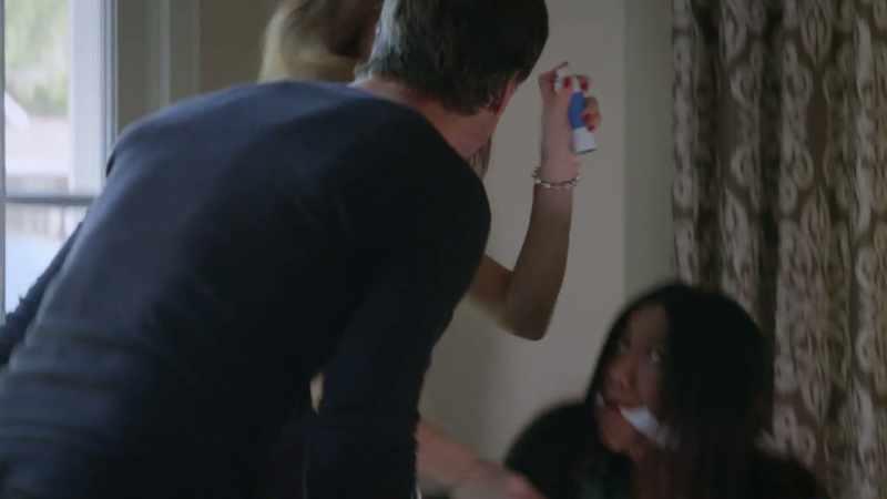 (pepper spray spraying) (chris shouts)