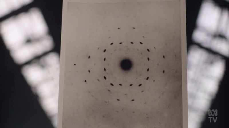 Perhaps hidden in the two-dimensional pattern of the spots
